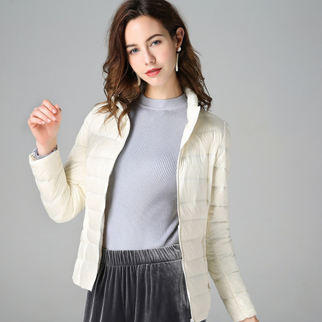 Amaris | Ultralight Jacket with White Duck Feathers
