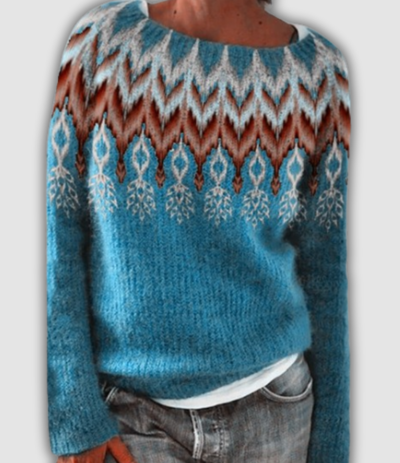 Runa | Vintage Icelandic Ice Knit Sweater