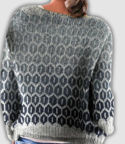 Astrid | Soft Ombre Honeycomb Knit Sweater