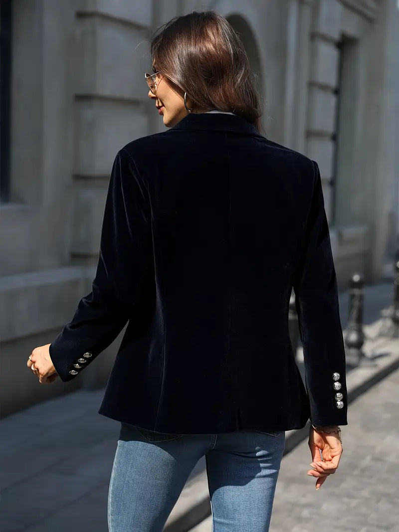 Isla | Elegant Velvet Blazer