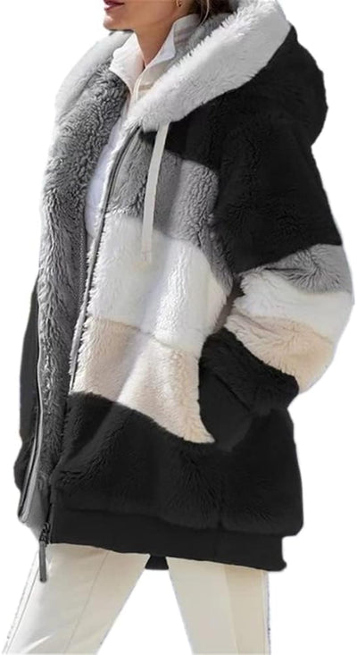 Amara - Plush Hooded Jacket