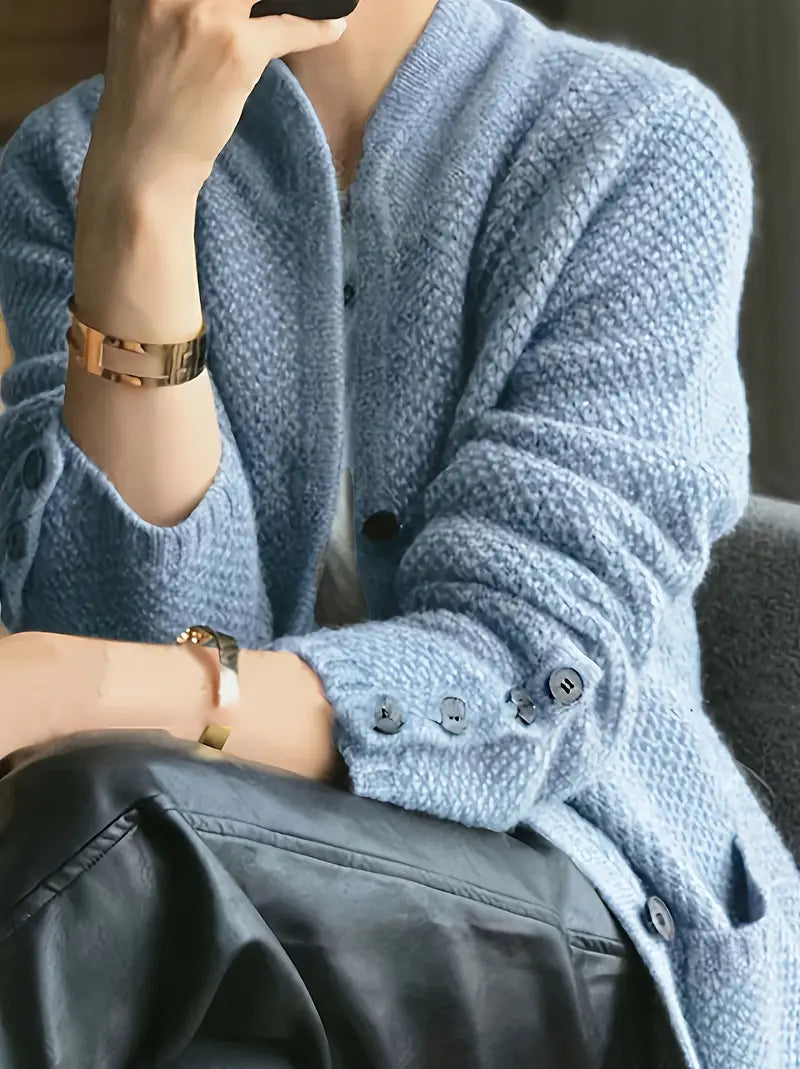 Mary | Cozy Knitted Sweater Jacket