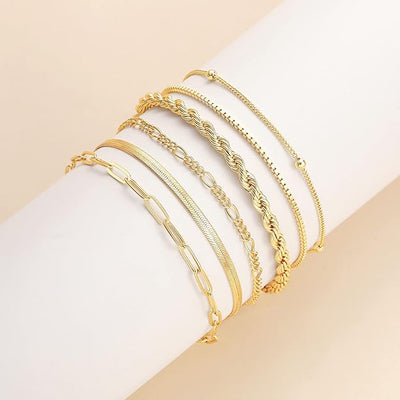 Vernetta™ | Gold Bracelet Set