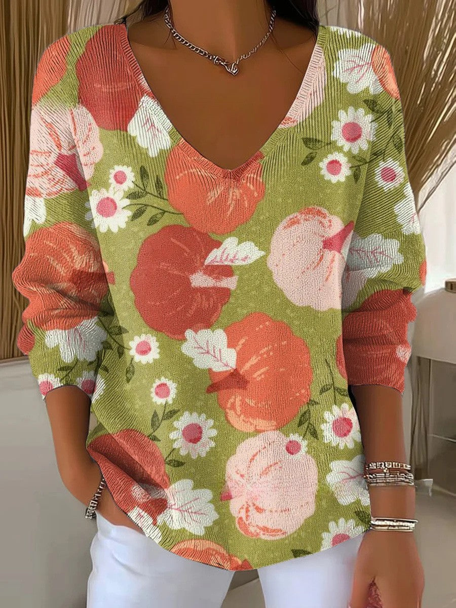 Benedetta – Knit Jumper with V-Neck 17