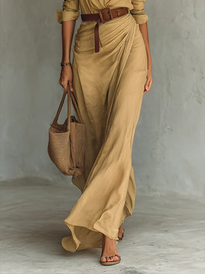Imelda - Long Dress with Belt