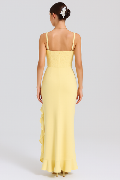 Bridgett | Ruffled Satin Corset Dress