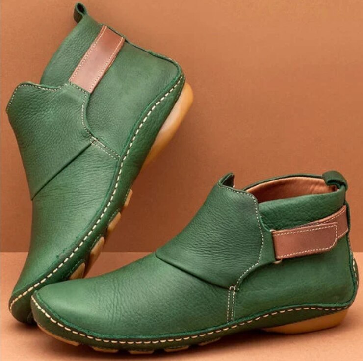 Sarah -  Leather Women's Ankle Boots