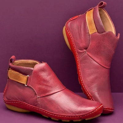 Sarah -  Leather Women's Ankle Boots