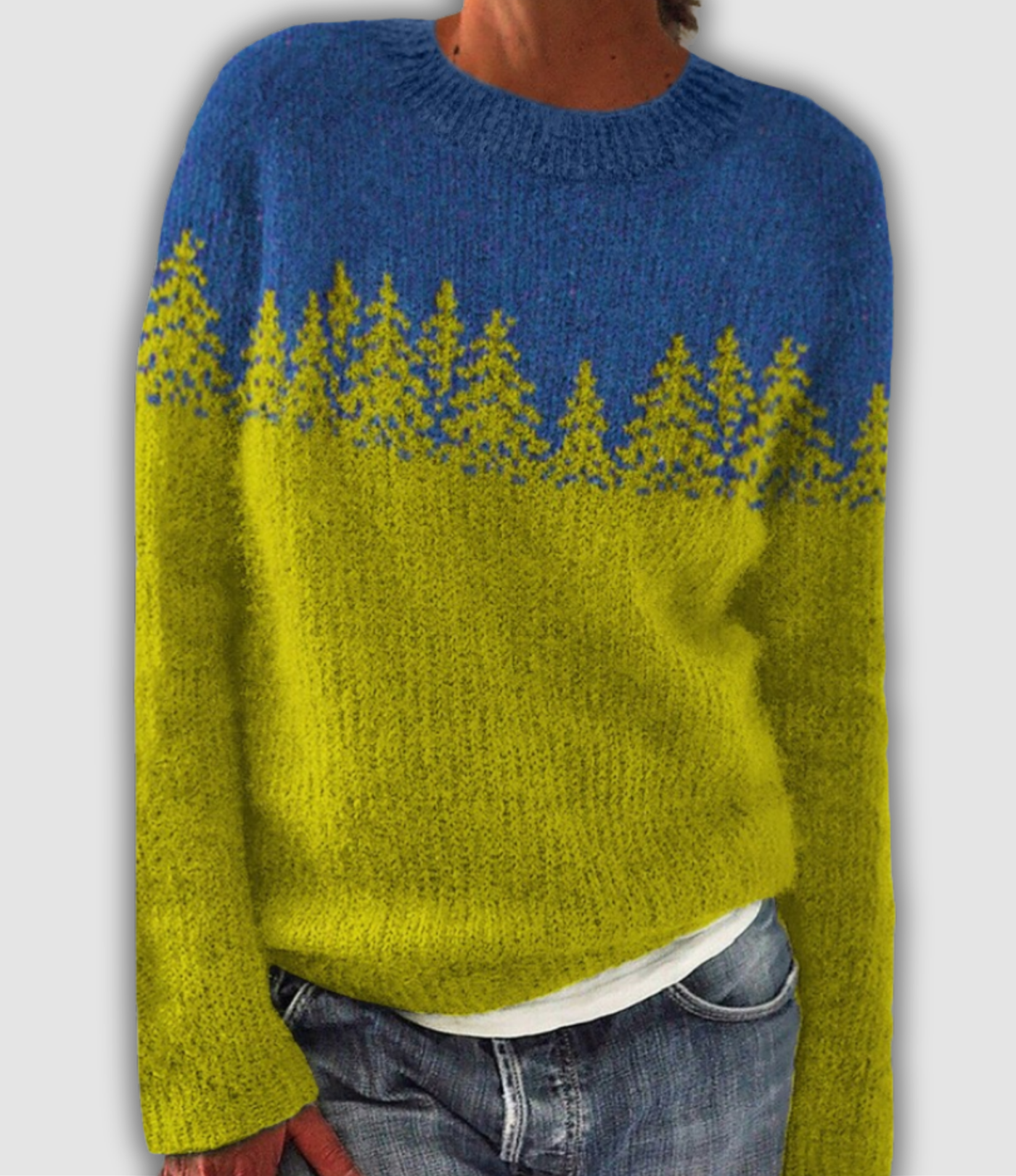Annalise | Icelandic Fir Tree Knit Jumper