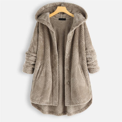 Jesse | Winter Hooded Double-faced Fleece Coat
