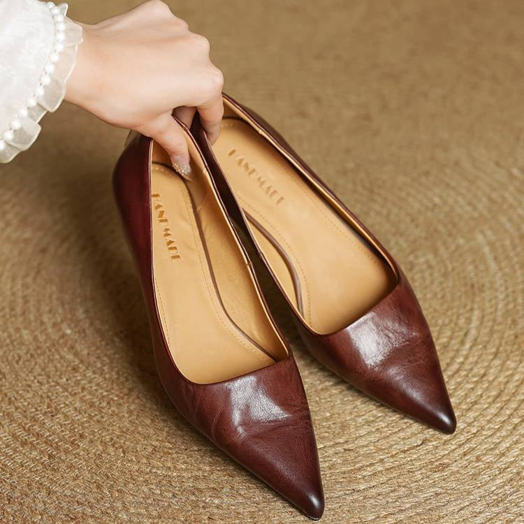 Mary™ Court Shoes in Genuine Leather
