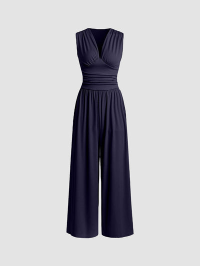 Sharon | Chic Sleeveless Wide-Leg Jumpsuit