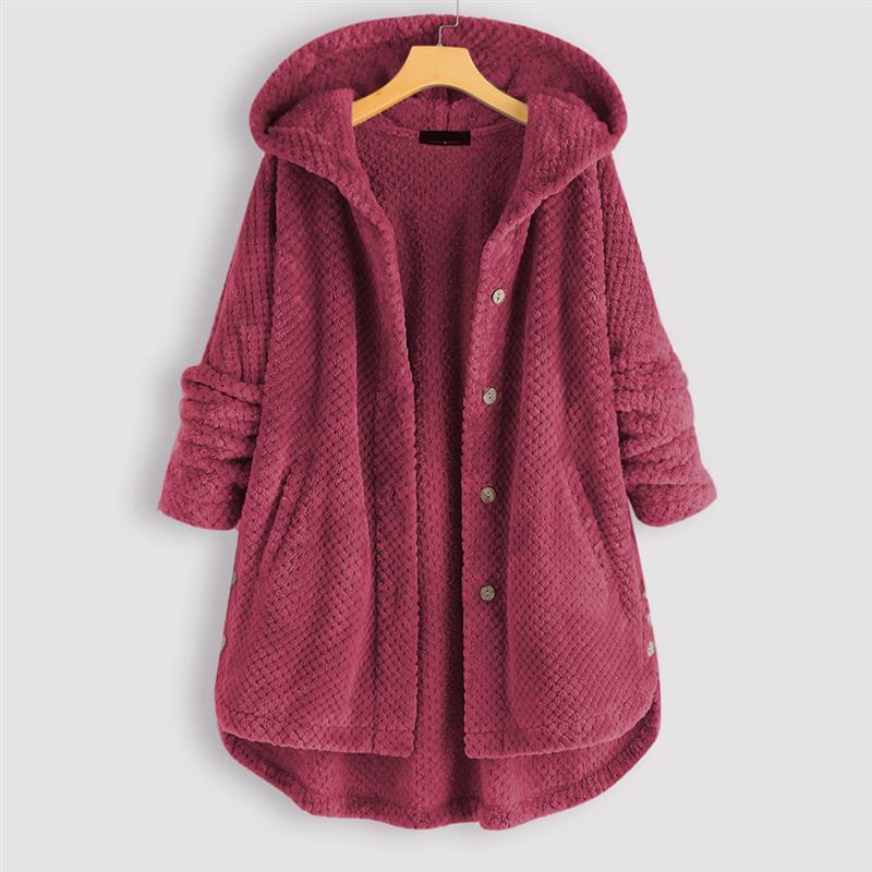 Jesse | Winter Hooded Double-faced Fleece Coat