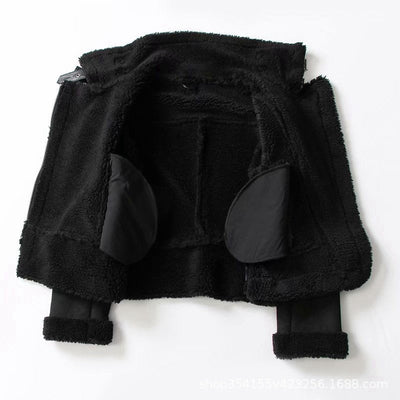 Flor | Suede Velvet Fur Lambswool Jacket