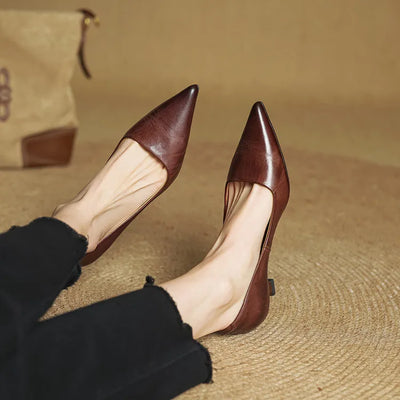 Mary™ Court Shoes in Genuine Leather