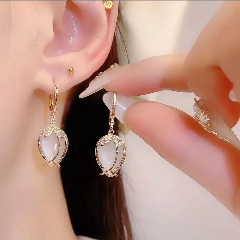 Elegant Tulip Earrings