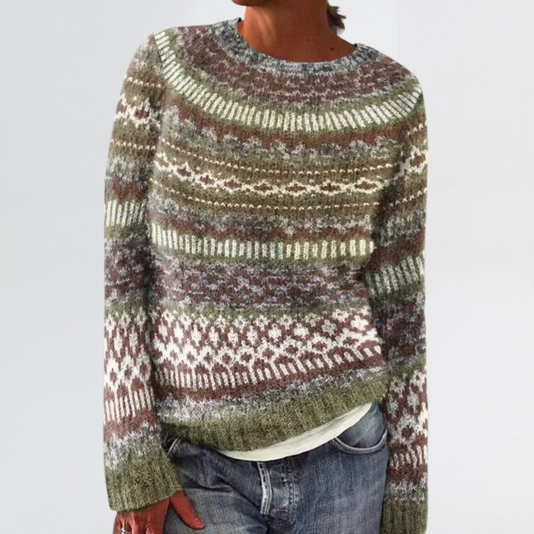Liv | Rustic Icelandic Heritage Sweater
