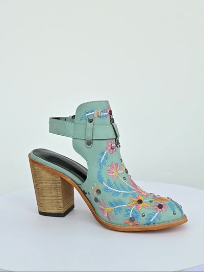 Rosine | Vintage Floral Ankle Boots