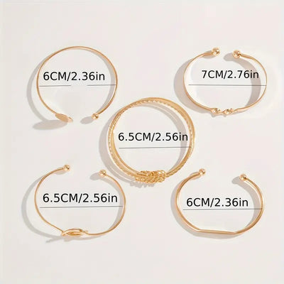 Knotted™ | Gold Elegance Bracelet Set