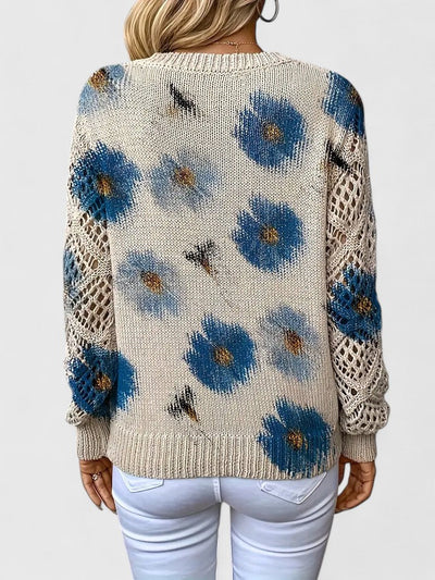 Aurélie | Elegant jumper with floral pattern