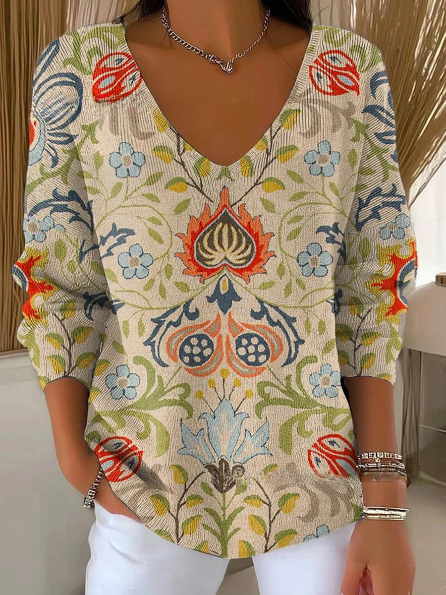 Benedetta – Knitted Jumper with V-Neck 10