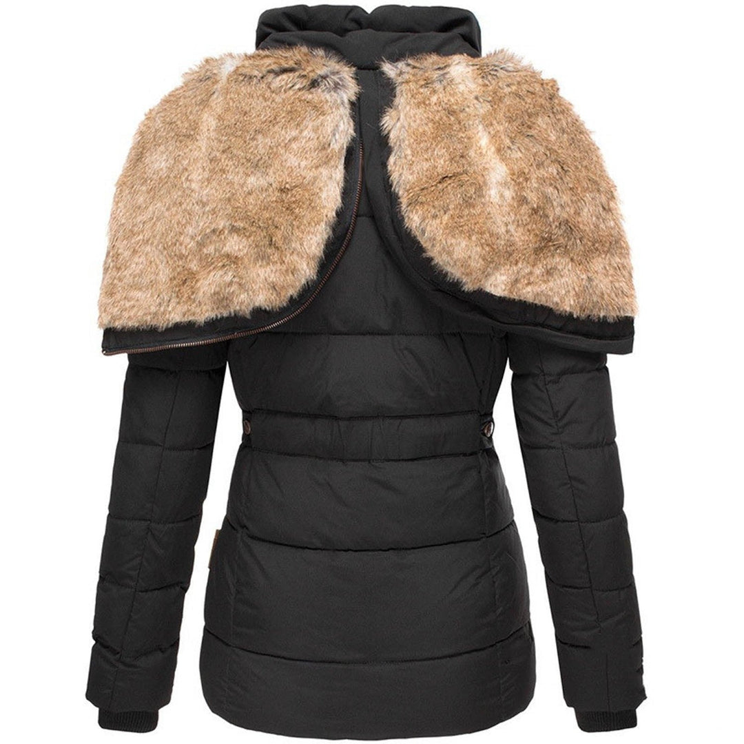 Annemarie I Puffer Jacket with Hood and Slim Fit Design